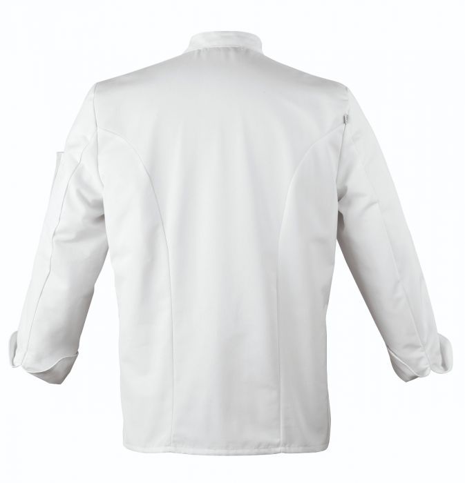 Veste de cuisine Madras ML - col officier - Robur avec boutons pression et poches pratiques_1