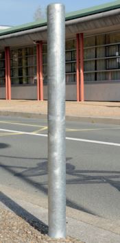 Potelet fixe Carrefour - Tube acier ø 60 à 168 mm - Finition galvanisée ou peinte_1