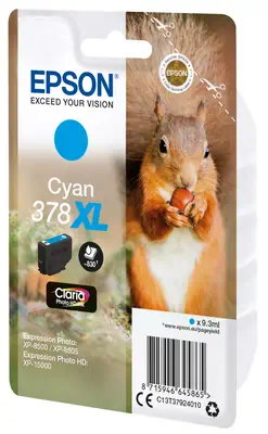 Singlepack Cyan 378XL Claria Photo HD Ink_1