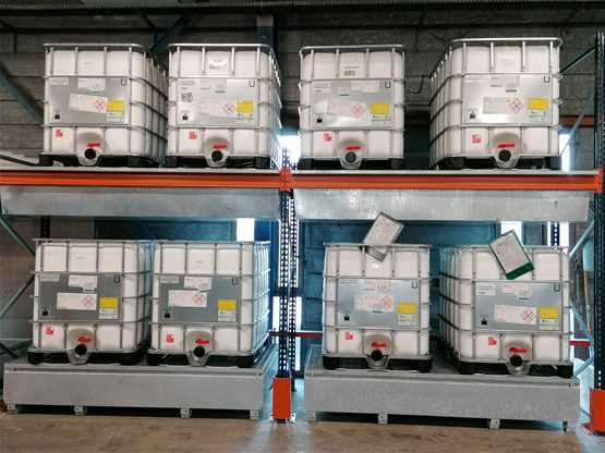 Bac de rétention 1000 litres pour racks de stockage - MCC1000-C_1