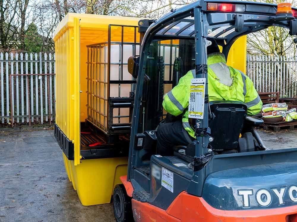 Box de rétention pour ibc - portes cadenassables - 1260 l_1
