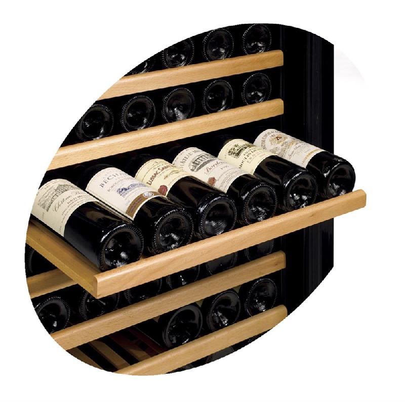 Cave à vin professionnelle multizones noire - 163 bouteilles | Tefcold - TFW400-2S_1