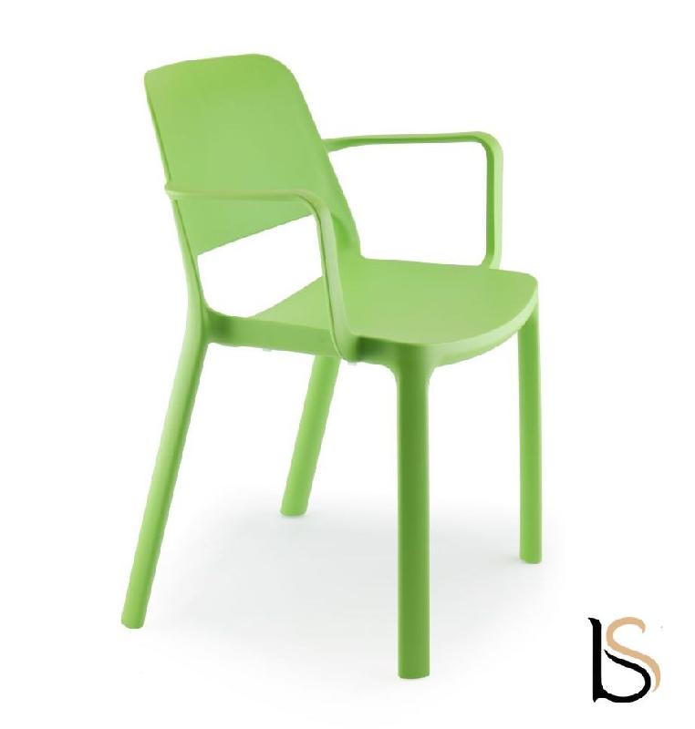 Fauteuil en polypropylène Maike - Sokoa - Vert pomme_1