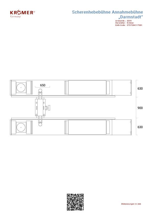 Pont élévateur à ciseaux hors-sol idéal pour travaux de pneus & carrosserie  - XX91_1