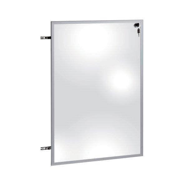Porte vitrée 'Flexia' avec cadre en aluminium - L 60 x P 2 x H 93 cm - serrure incluse_1