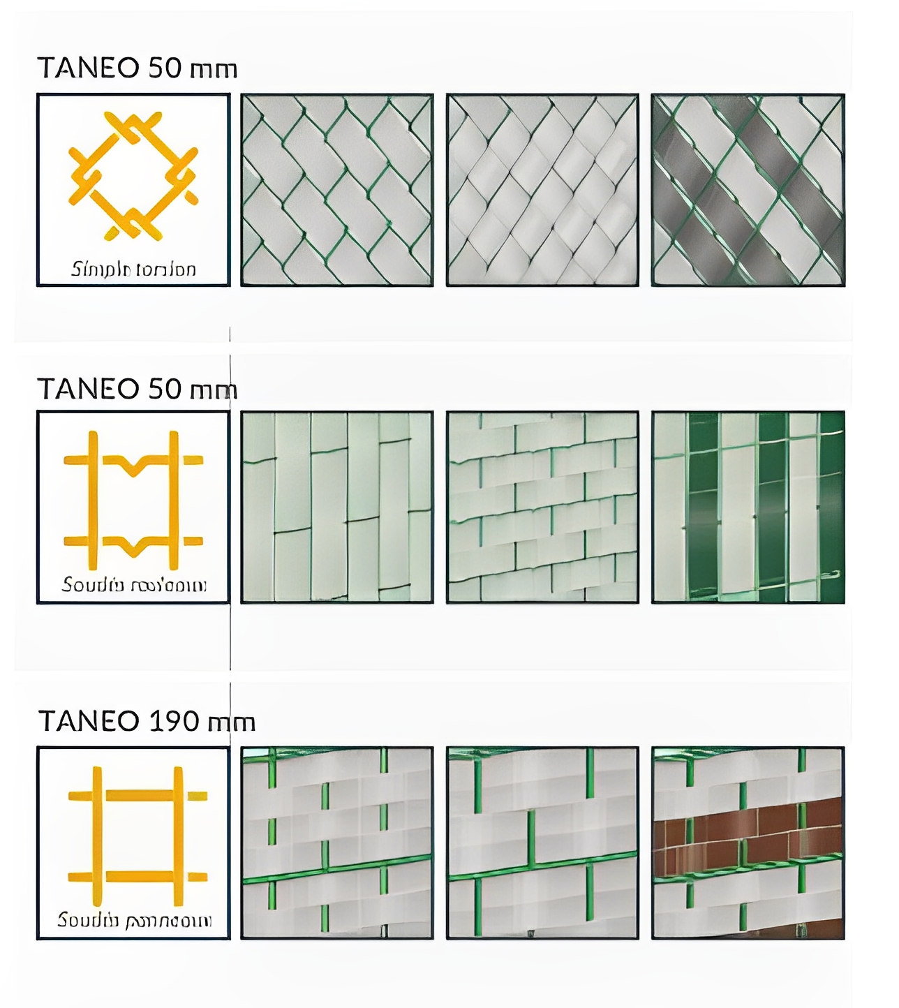 Taneo - occultant bandeau pour grillage - schertz - 50 mm_1