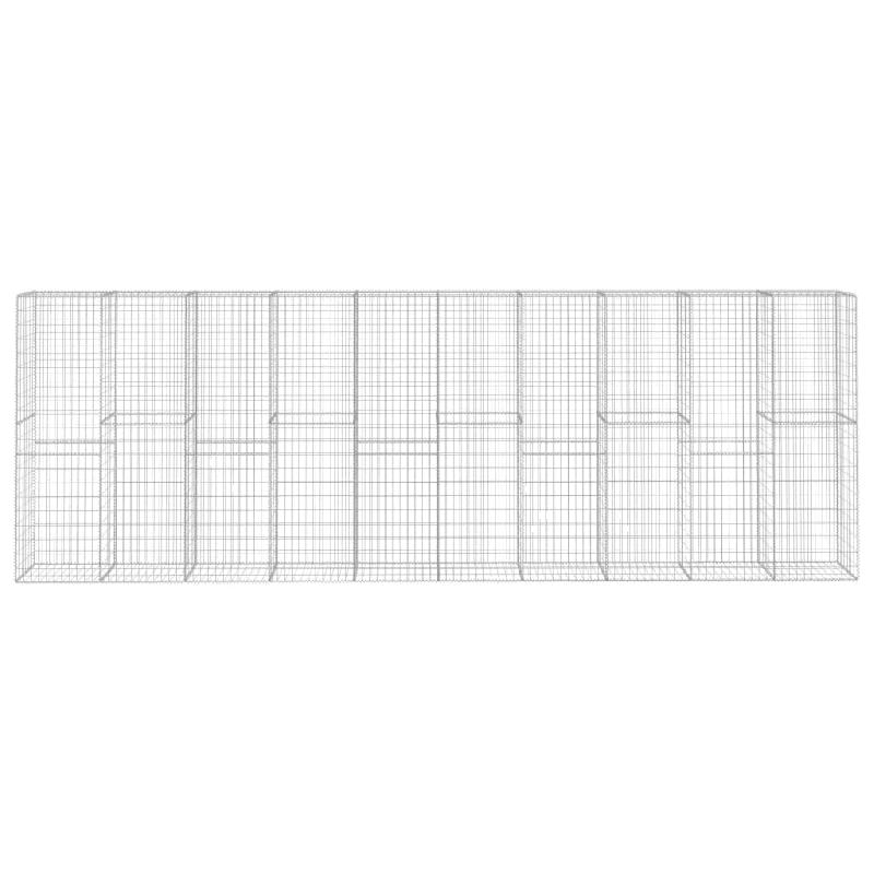Vidaxl mur en gabion avec couvercle acier galvanisé 600 x 50 x 200 cm 145089_1