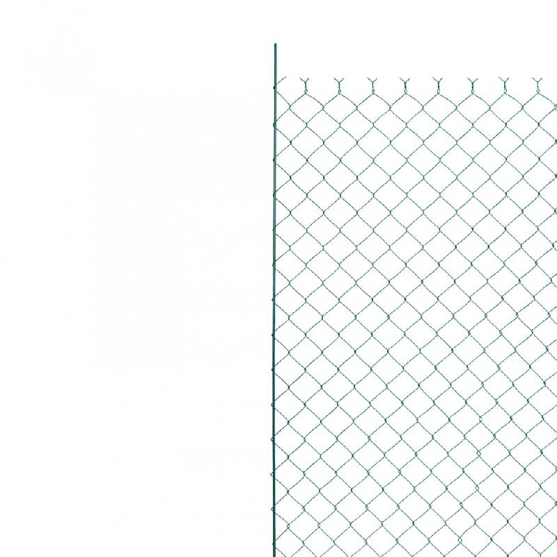 Barre de tension verte - Fixation pour clôture - Acier galvanisé - Hauteur 105 cm_1
