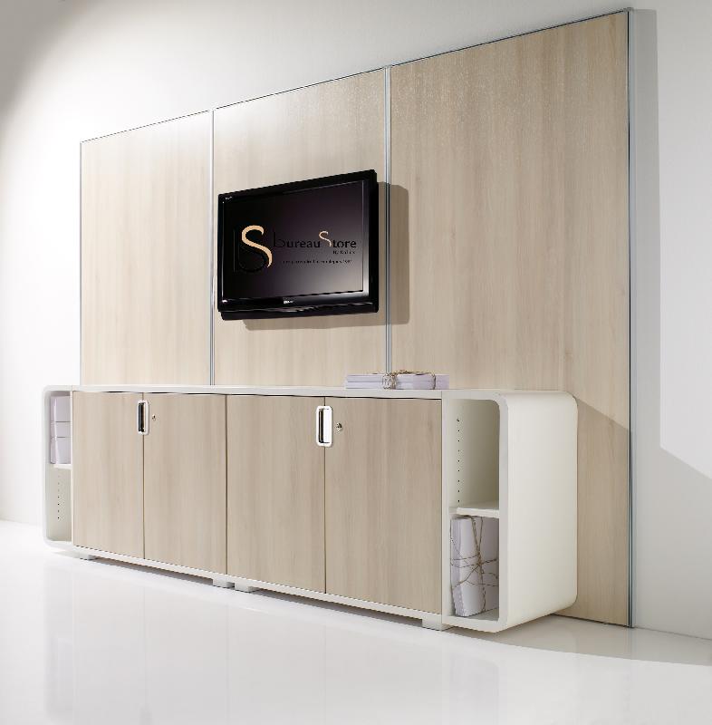 Armoire basse série Open - Mobel Linea - Blanc_1