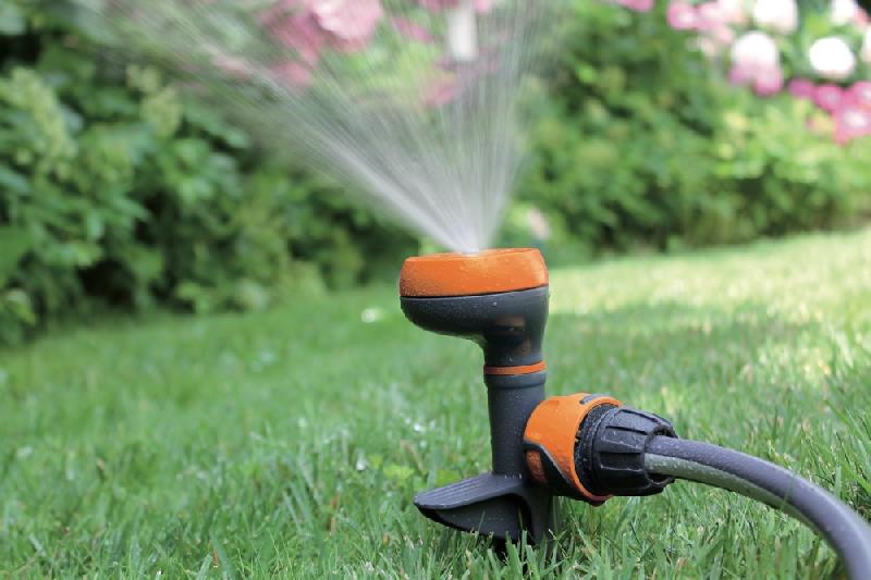 Arroseur circulaire 4 zones - Mini driver sur piquet - Orange_1