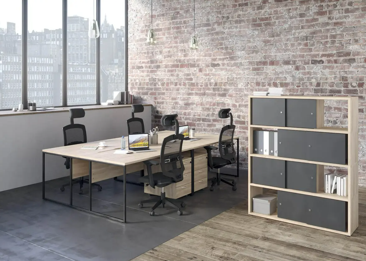 Bureau droit ergonomique et fonctionnel pour espace professionnel_1