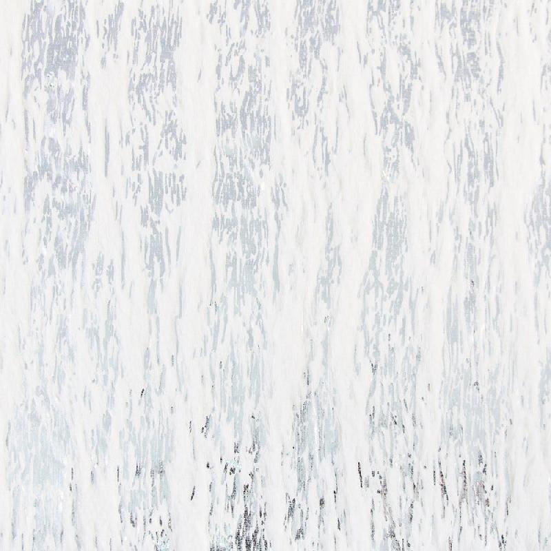 Chemin de table neige argent 28cm x 3m_1