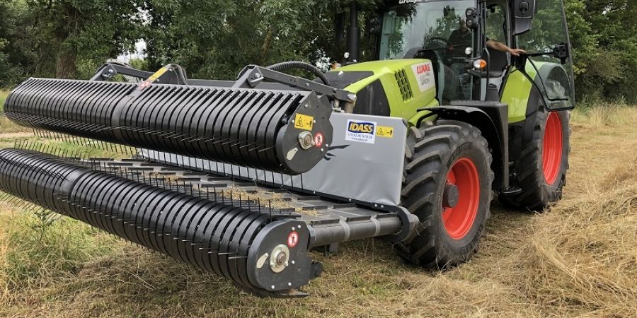 Igm4+ cr - andaineur à tapis - idass sa - grand ø de ramasseur à cames, dents droites, pas besoin de coller au sol, ramasser sans prendre les pierres_1