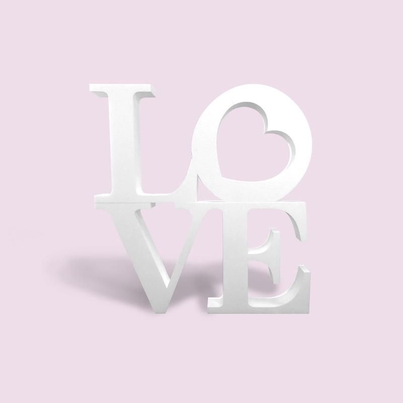 Love en polystyrène - Peint sur toutes les faces_1