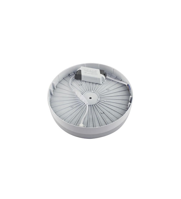Plafonnier LED 18W saillie rond - 120° - réf DOSAI18W4K - lumière 4000K - aluminium - Φ180xH55mm_1