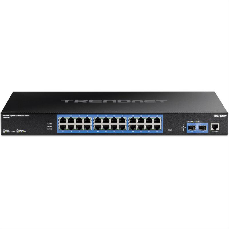 TRENDnet TI-RG262i Switch industriel Gigabit , administrable L2 Gigabit à 26 ports montable en rack_1