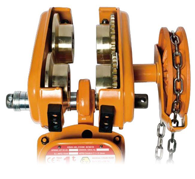 Appareil de levage manuel Kito CB ATEX avec capacités de 500 à 3000 kg