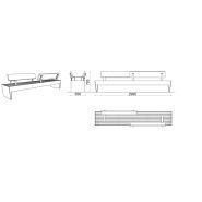 LBQ175 - Banc connecté MMCité 1 a.s. - hauteur 795 mm - bois massif et structure en acier avec accessoires innovants_1