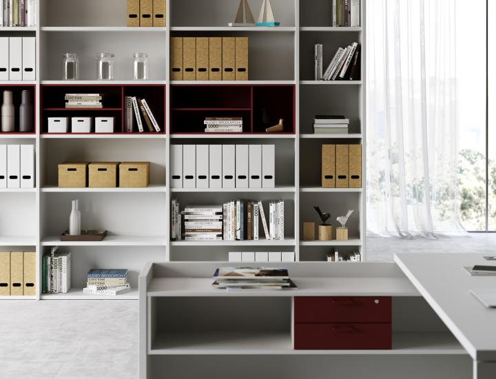 Rangement de bureau à porte battante - EVO - Ref : 114835_1