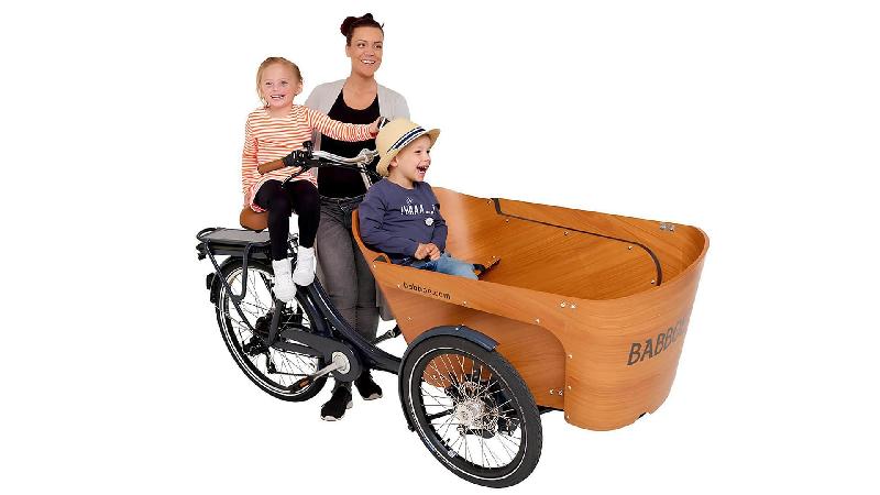 Triporteur électrique Babboe Carve-E - Banc pour 4 enfants - Moteur GWA 36V 250W - Dérailleur Shimano 7 vitesses_1