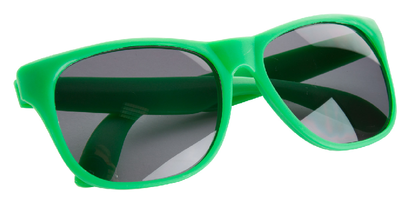 Lunettes de soleil en plastique - Protection UV400 - Couleur vert - 20g_1