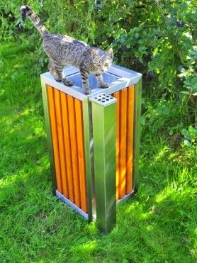 03.052.03.Sc - Poubelle publique Altus avec cendrier intégré - Zano - 55L - Métal et bois_1