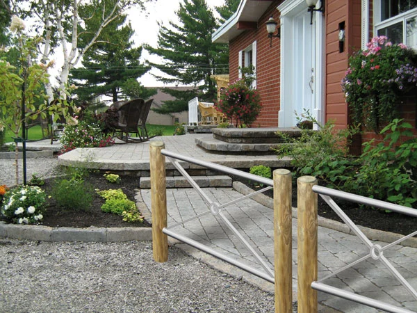 Barrière de ville bois et acier galvanisé_1
