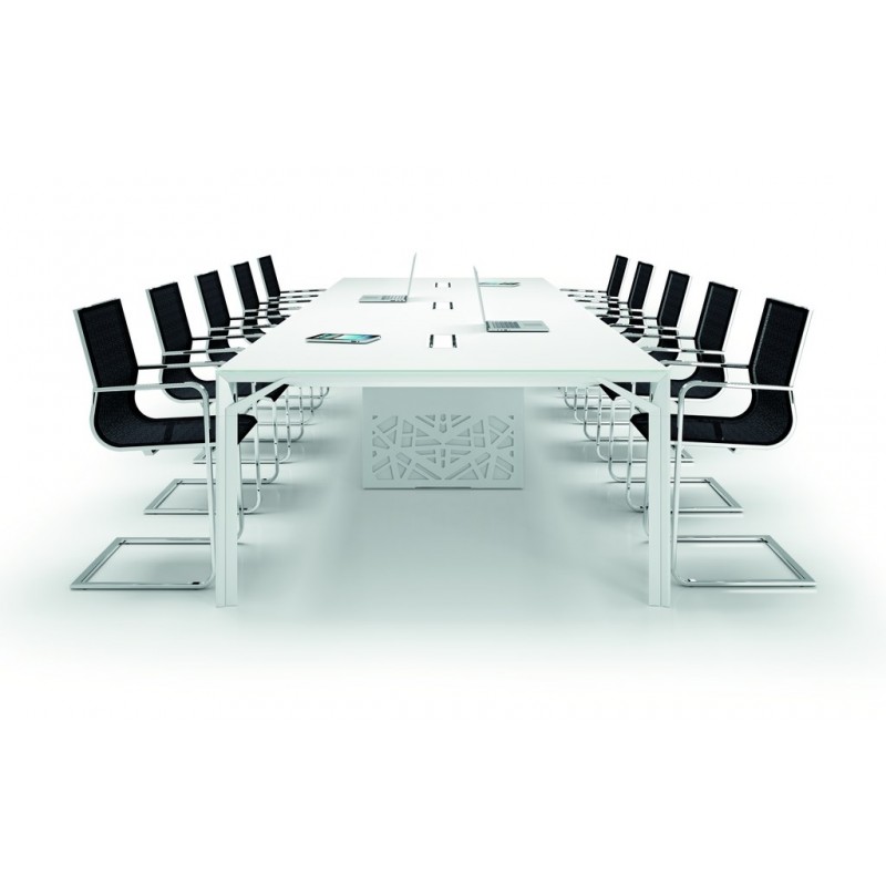 Fauteuil direction DIVA - finition cuir - structure acier chromé - dossier avec appui-tête_1