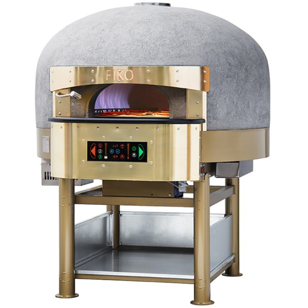 Four à gaz pour pizza avec système de cuisson rotatif