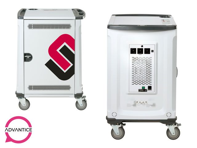 Paraproject trolley U32 - Chariot pour 32 tablettes et ordinateurs portables jusqu'à 14'' - Compact et maniable_1