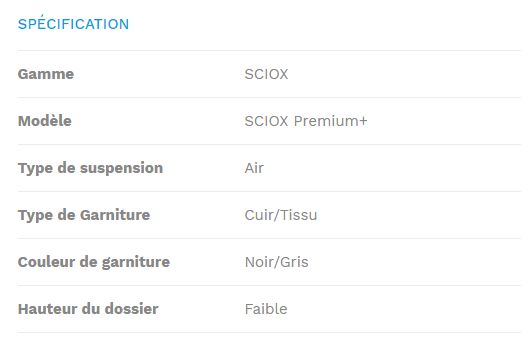 Sciox Premium+ - siège de tracteur avec suspension à air - Kab Seating Ltd - cuir avec piquage bleu_1