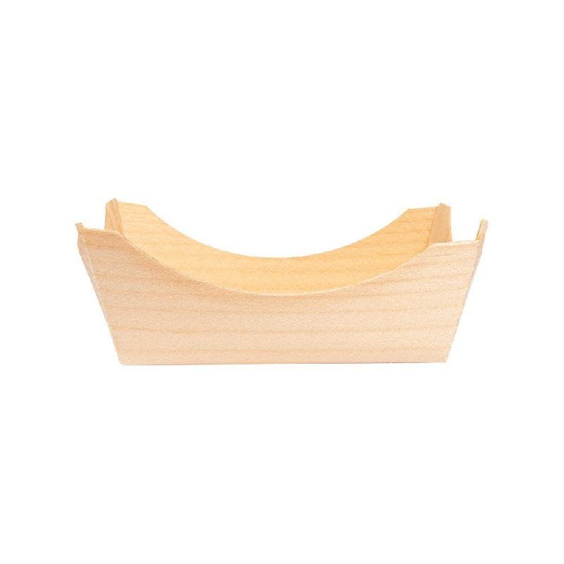 Barquette en feuille de pin naturel 8x8x3,5cm par 100_1