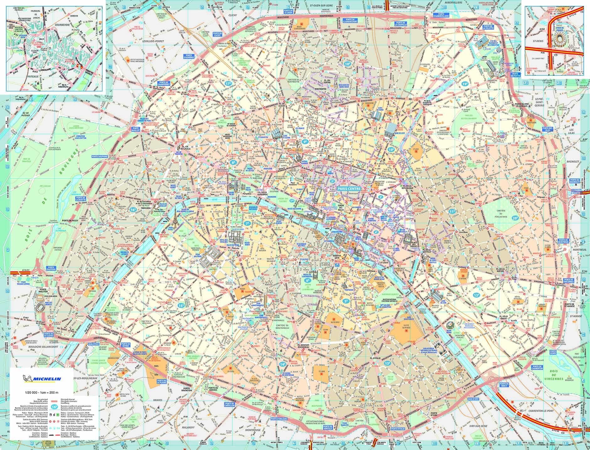 Carte paris et sa banlieue michelin devis sous 8h