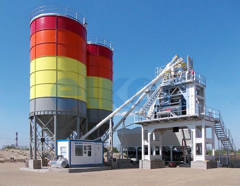 Centrale à béton fixe Elkomix-135 - 135 m³/h - Capacité flexible et haute performance_1