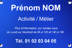 Plaque d'entreprise en aluminium - Résistante, premium et moderne - Épaisseur 1.5mm_1