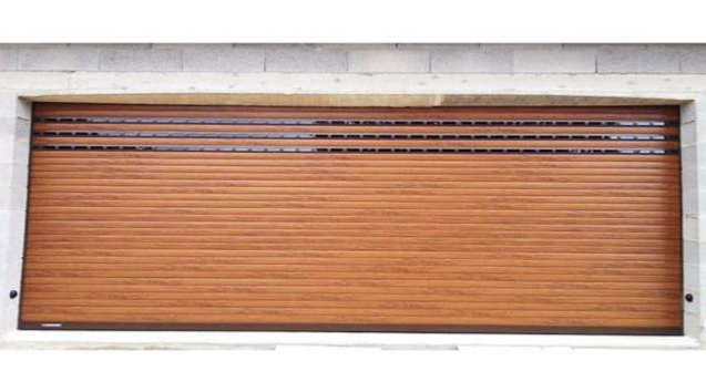 Porte de garage enroulable / motorisée / lames en acier / isolation thermique_2