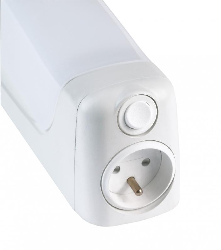 Réglette LED Bagno 91117 - 6W S19 - Blanc froid - IP21 avec interrupteur et prise - ARIC_1