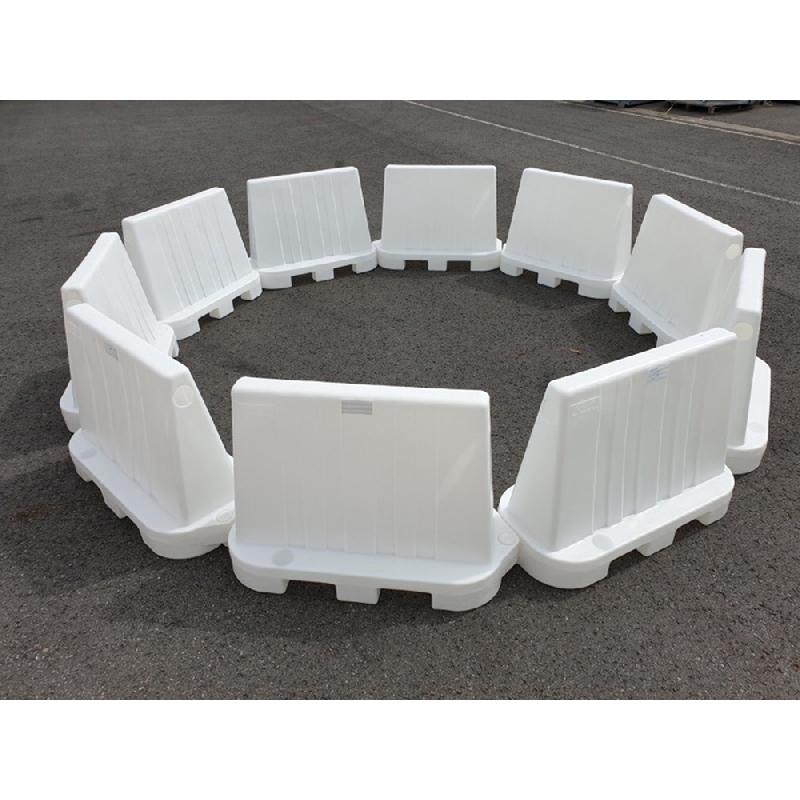 Séparateur de voie lestable et empilable - lot de 22 - polyéthylène haute densité - 80 cm - Plast'Up Rotomoulage_1