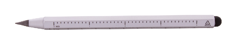 Stylo sans encre en aluminium recyclé - longue durée - avec stylet tactile et pointe en alliage métallique_1