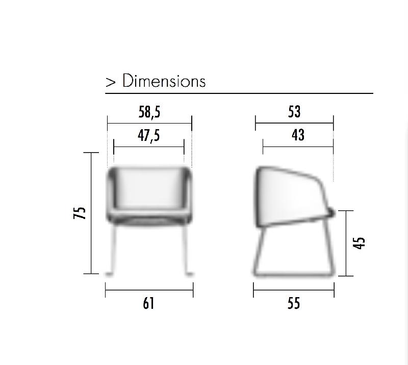 Fauteuil d'accueil Nest - Mobel Linea - Vert_1