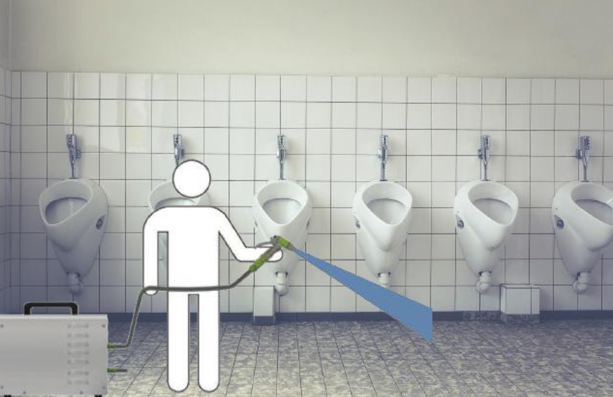 Générateur d'eau ozonée portable, écologique et puissant, pour une désinfection efficace des  vestiaires, cuisines, sanitaires, laveries, primeurs, traiteurs, poissonneries, laboratoires, quais de chargement, semi-remorques - wos_1