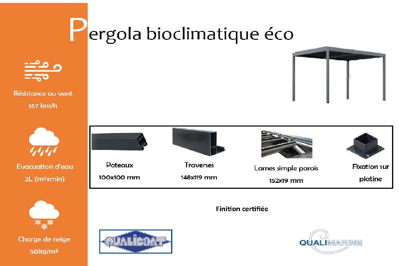Pergola bioclimatique autoportée éco - 2000 / 2000_1