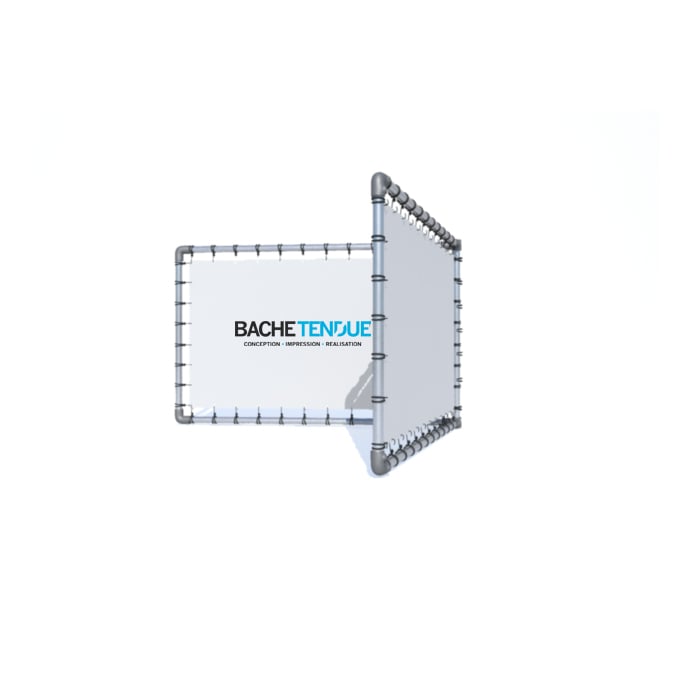 Stand en V réglable - Bâche Tendue - So-Stand_1