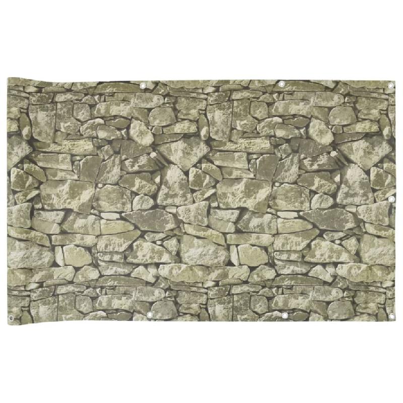 Vidaxl écran d'intimité de jardin aspect pierre 600x120 cm pvc 4005535_1