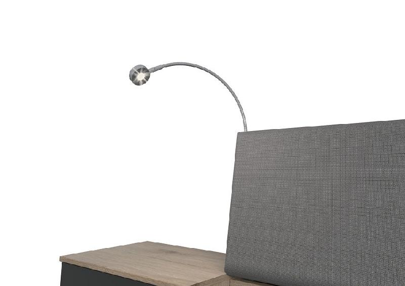 Éclairage LED pour lit Loop - Coloris aluminium - 4,2W - Classe A++ - Dimensions 13x9x40 cm_1