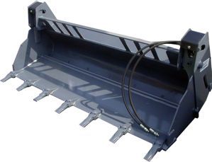 Godet 4 en 1 Compact Série C - Lamy Les Constructeurs - 4 actions en 1 : charger, déverser, ouvrir pour râcler/répandre ou remblayer - Largeurs de 1,20m à 2,00m et contenances de 250L à 500L_1