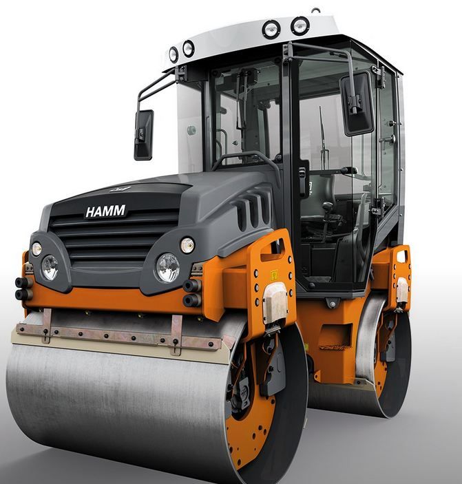 Hd 10 VT - Rouleau compresseur tandem Hamm - 2385 kg avec cylindre vibrant et jeu de roues_1
