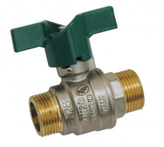 Vanne m/m poignée verte nf 15/21 - 301273_1