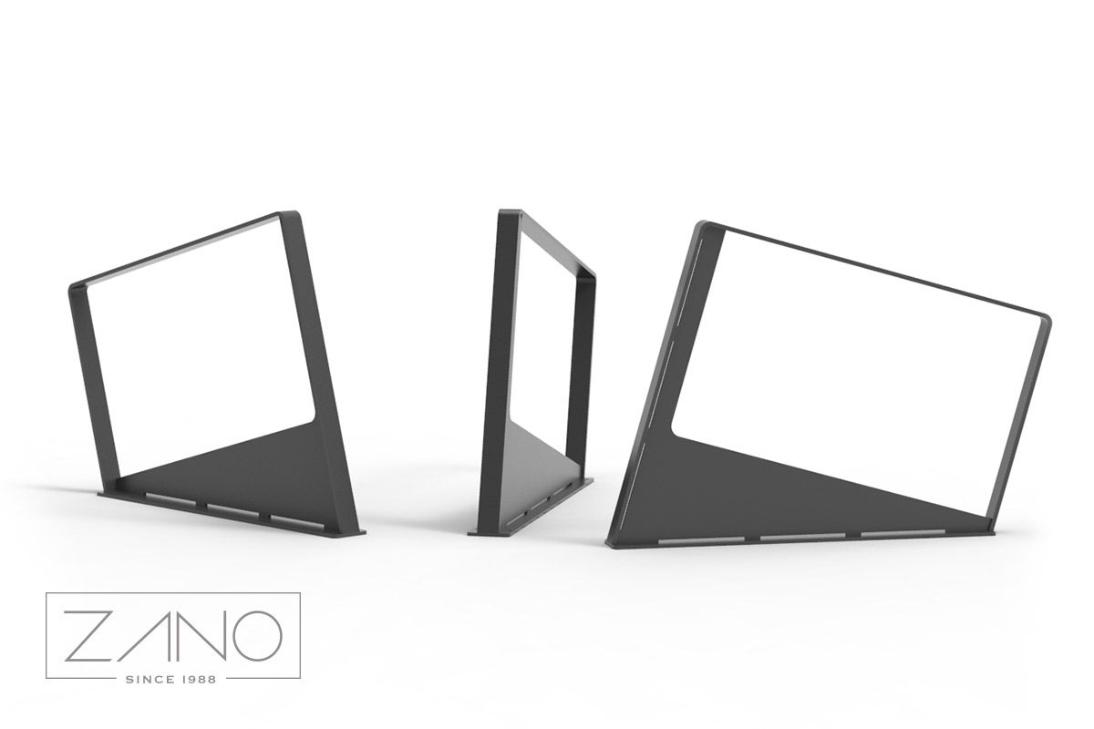 05.018 Arceau urbain Pract - Zano - en acier ou inox - hauteur 73 cm - design moderne et stable_1