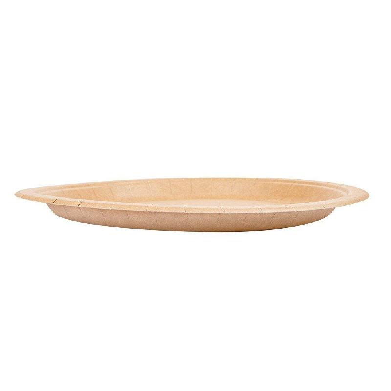 Assiettes ronde en carton naturel laqué Ø18cm - par 50_1